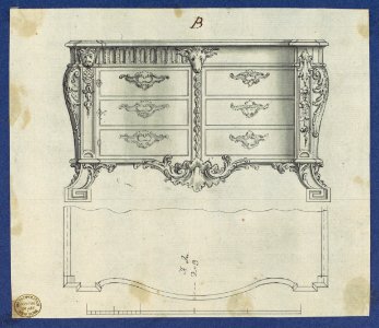 French Commode, from Chippendale Drawings, Vol. II MET DP118209
