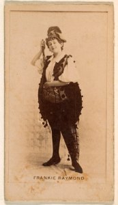 Frankie Raymond, from the Actresses series (N245) issued by Kinney Brothers to promote Sweet Caporal Cigarettes MET DP859362