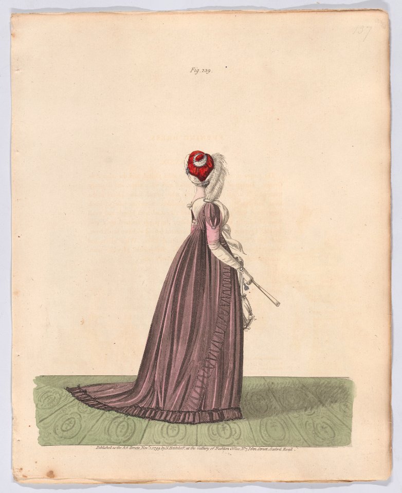 Gallery of Fashion, vol. VI- April 1 1799 - March 1 1800 Met DP889097