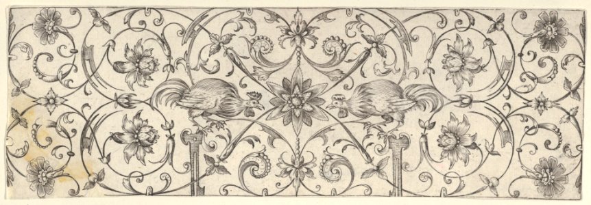 Friezes with Birds, Flowers and Meandering Wreaths and Scrolls (4) MET DP837043