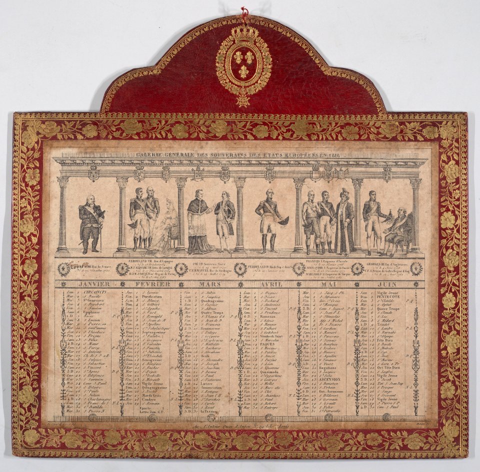 French Calendar for the Year 1816 Met DP887745