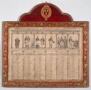 French Calendar for the Year 1816 Met DP887745