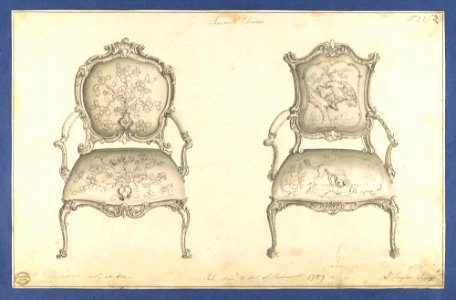 French Chairs, in Chippendale Drawings, Vol. I MET DP104138