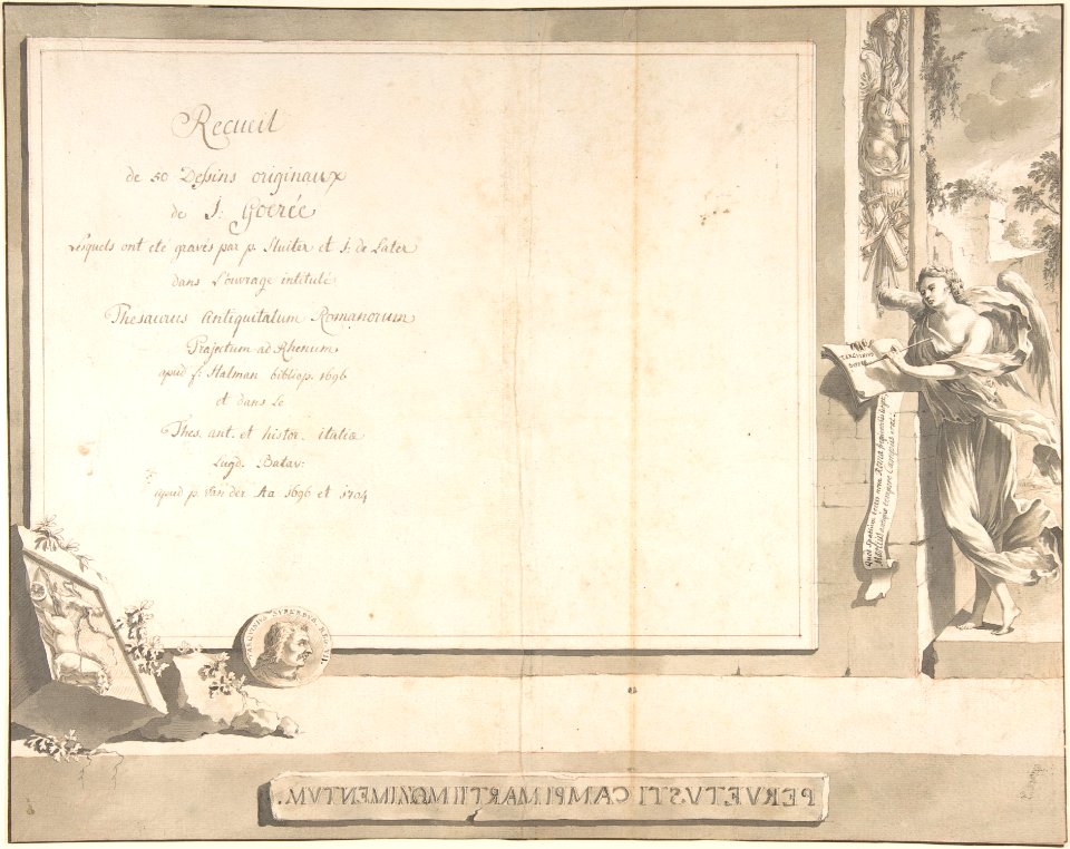 Frontispiece for the Thesaurus Antiquitatum Romanarum MET DP800925