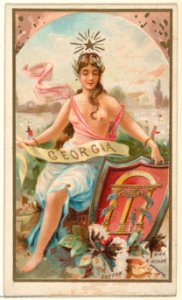 Georgia, from the Industries of States series (N117) issued by Duke Sons & Co. to promote Honest Long Cut Tobacco MET DPB873652