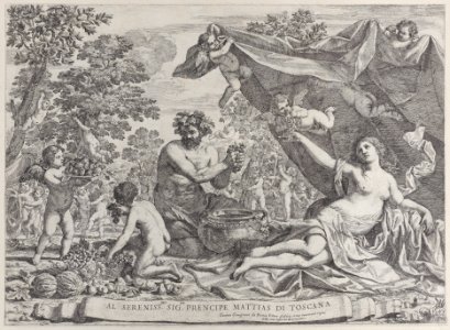 Garden of Venus with Bacchus Squeezing Grapes Met DP885605