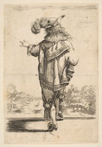 Gentleman Seen from the Back Indicating a Landscape MET DP818065