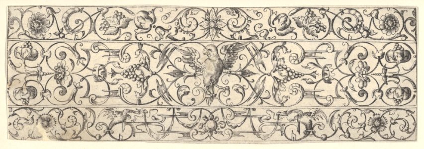 Friezes with Birds, Flowers and Meandering Wreaths and Scrolls (8) MET DP837047