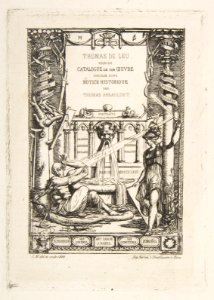 Frontispiece for the Catalogue of the work of Thomas De Leu MET DP813277