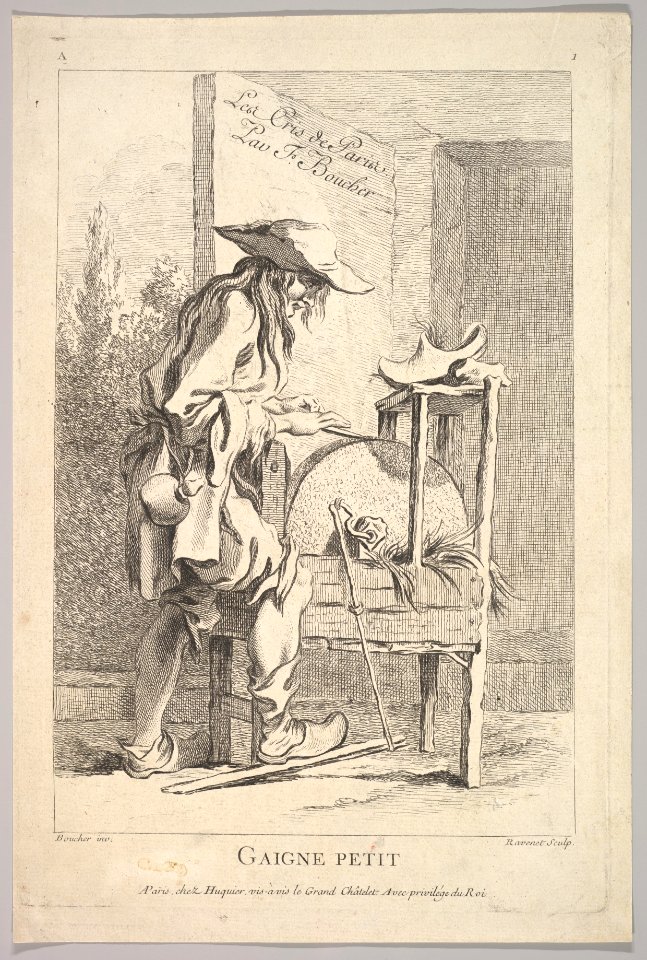 Frontispiece- Gaigne Petit, from Le Cris de Paris (The Cries of Paris), plate 1 MET DP826702