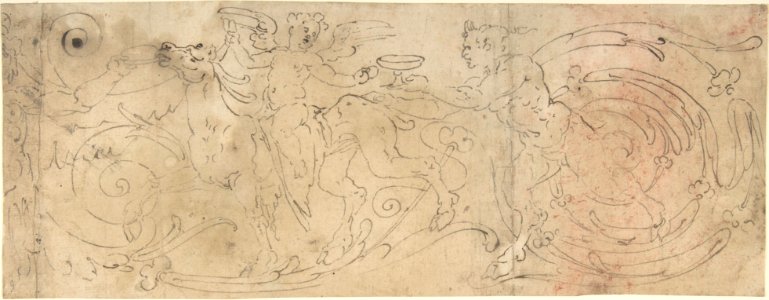 Frieze with Acanthus Rinceau with Grotesques MET DP802026