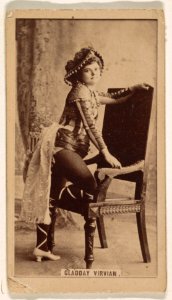 Gladday Virvian, from the Actresses series (N245) issued by Kinney Brothers to promote Sweet Caporal Cigarettes MET DP859800