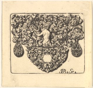 Goldsmiths Ornament with a Young Man Holding a Cornucopia MET DP823435