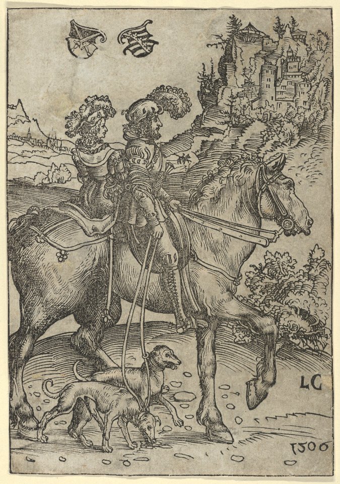 Gentleman and Lady Riding to the Hunt MET DP842192