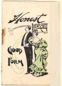 Good Form, from the Honest Library series (N115) issued by Duke Sons & Co. to promote Honest Long Cut Tobacco MET DPB873470