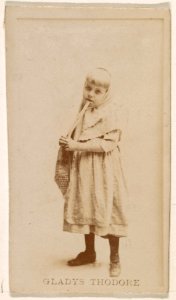 Gladys Thodore, from the Actresses series (N245) issued by Kinney Brothers to promote Sweet Caporal Cigarettes MET DP859713