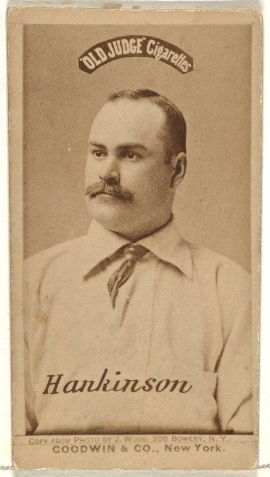 Frank Edward Hankinson, from the Old Judge series (N172) for Old Judge Cigarettes MET DP846479