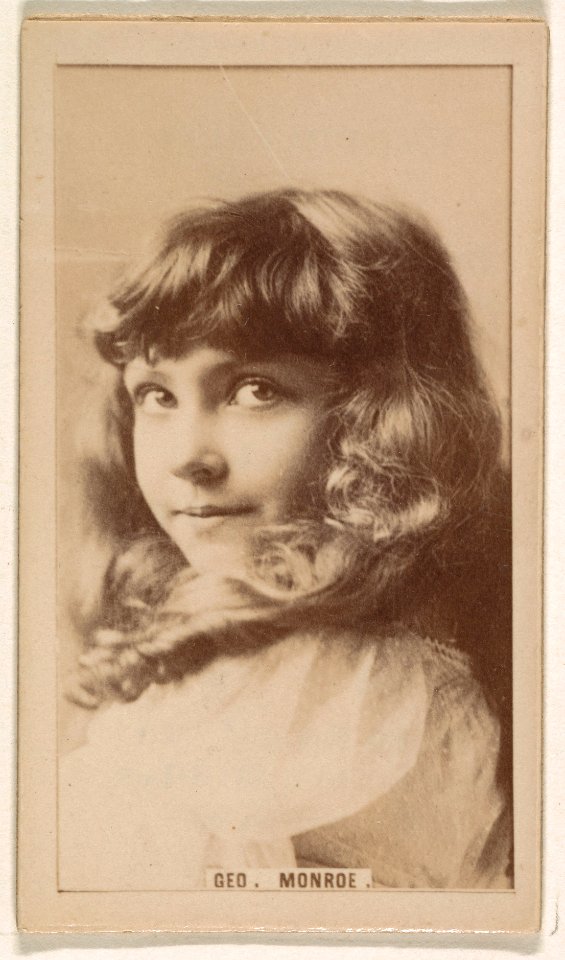 Geo. Monroe, from the Actresses series (N245) issued by Kinney Brothers to promote Sweet Caporal Cigarettes MET DP859148