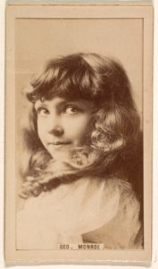 Geo. Monroe, from the Actresses series (N245) issued by Kinney Brothers to promote Sweet Caporal Cigarettes MET DP859148