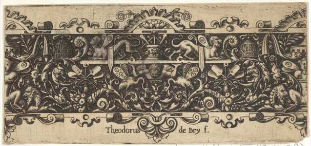 Frieze with a Putto Holding a Platform MET DP837202