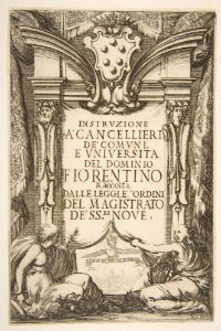 Frontispiece for the Instruzione a' Cancellieri MET DP818078