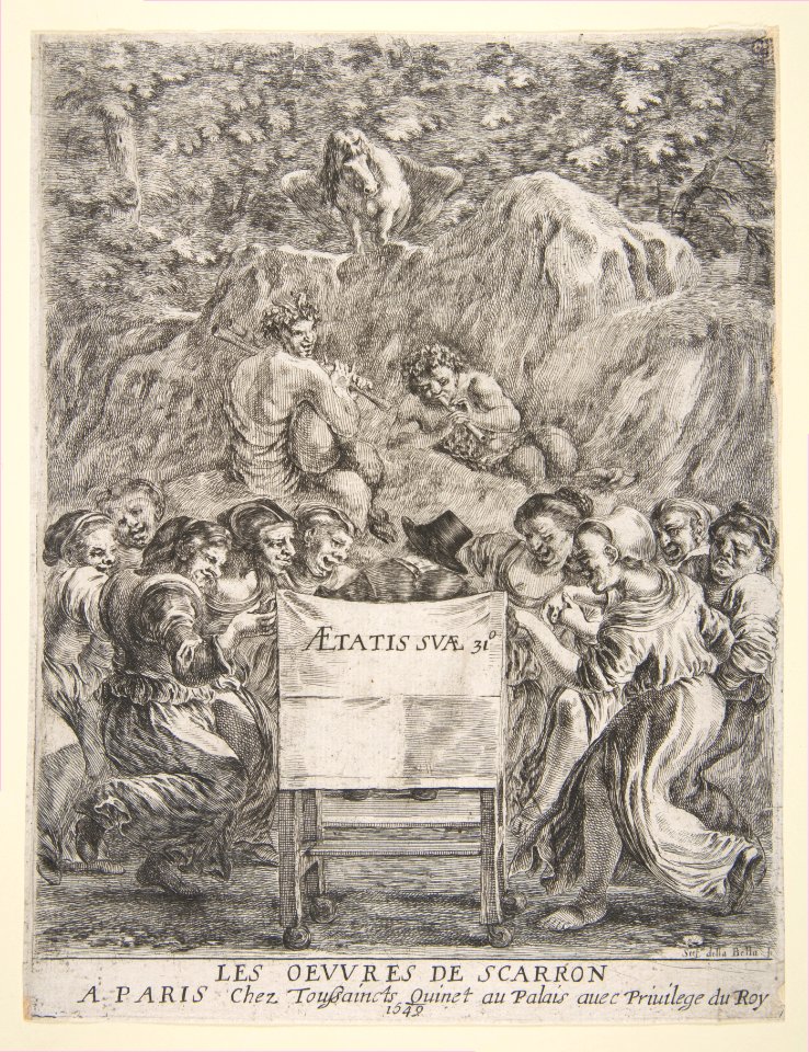 Frontispiece for Les Oeuvres de Scarron MET DP817948
