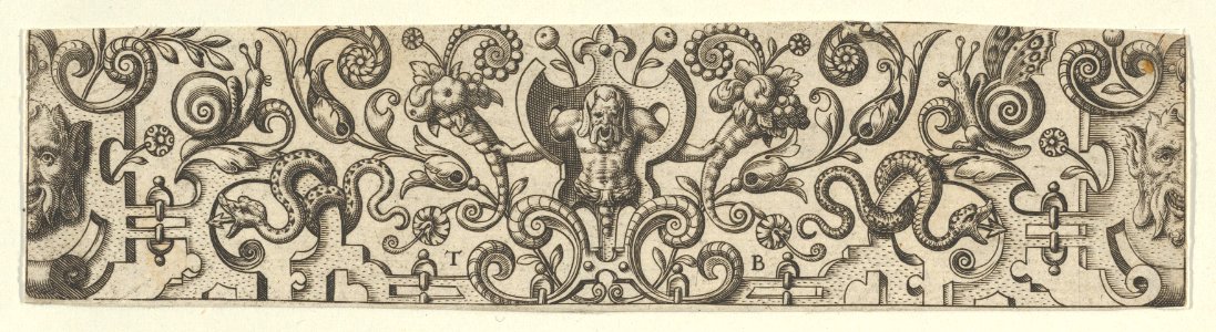 Frieze with Half-Length Figure Holding Cornucopias MET DP837273