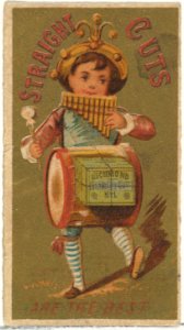 From the Girls and Children series (N65) promoting Richmond Straight Cut Cigarettes for Allen & Ginter brand tobacco products MET DP839561