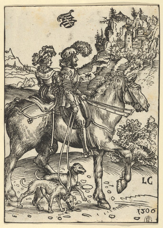 Gentleman and Lady Riding to the Hunt MET DP842191