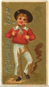 From the Girls and Children series (N65) promoting Richmond Gem Cigarettes for Allen & Ginter brand tobacco products MET DP839558