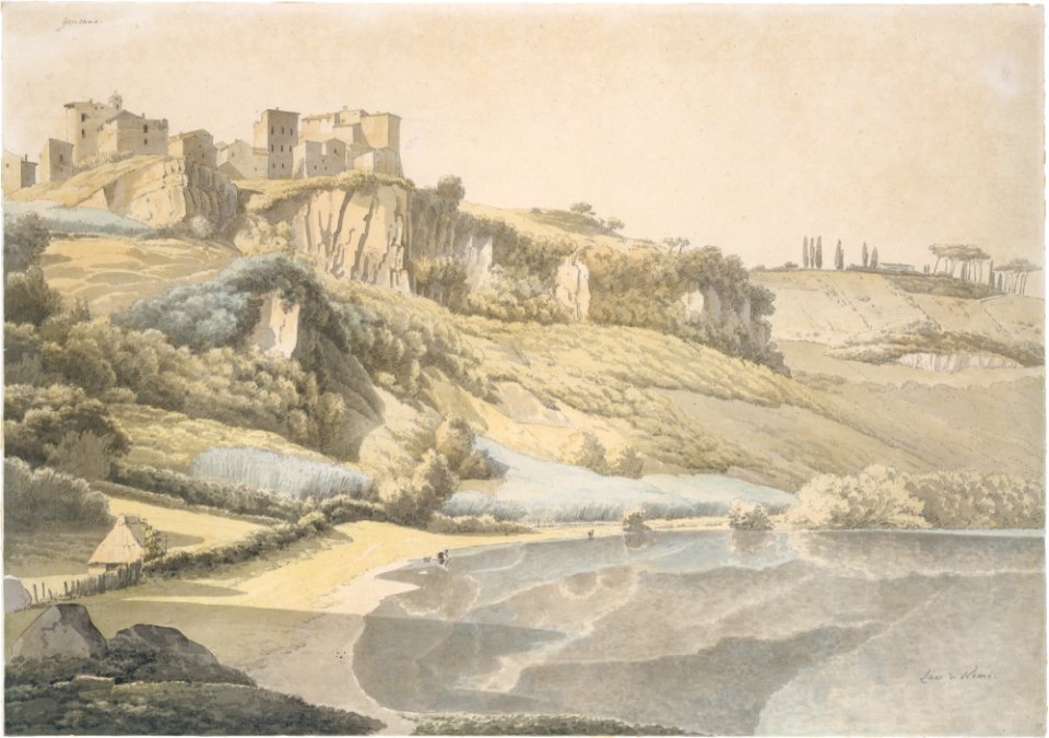 Genzano and Lake Nemi MET DT5771