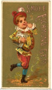 From the Girls and Children series (N65) promoting Richmond Gem Cigarettes for Allen & Ginter brand tobacco products MET DP839554
