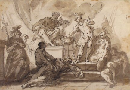 Gaius Mucius Scaevola Thrusting His Right Hand into Fire MET 64.132.2