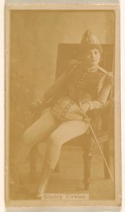 Gladdy Virvian, from the Actresses series (N245) issued by Kinney Brothers to promote Sweet Caporal Cigarettes MET DP859799