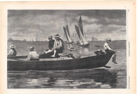 Gloucester Harbor – Drawn by Winslow Homer (Harper's Weekly, Vol. XVII) MET DP875365