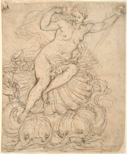 Galatea on her Chariot drawn by Dolphins MET DP809640