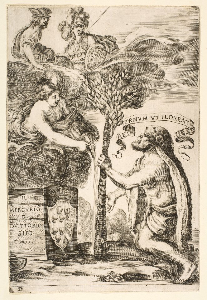 Frontispiece for Il Mercurio, III- Hercules Planting His Club MET DP818077