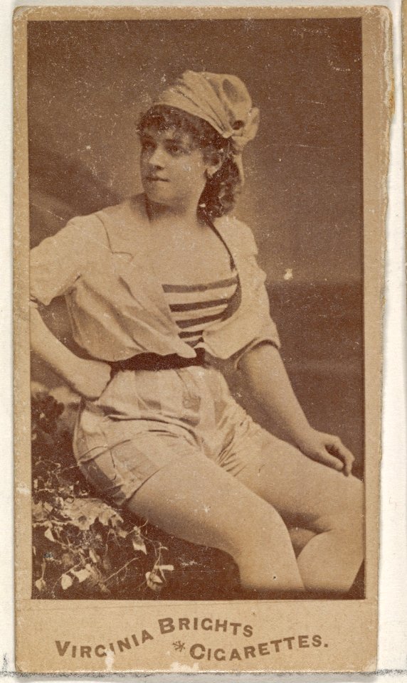 From the Actors and Actresses series (N45, Type 4) for Virginia Brights Cigarettes MET DP830597