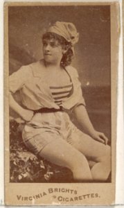 From the Actors and Actresses series (N45, Type 4) for Virginia Brights Cigarettes MET DP830597