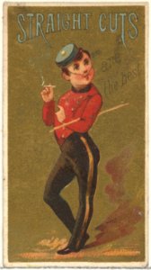 From the Girls and Children series (N65) promoting Richmond Straight Cut Cigarettes for Allen & Ginter brand tobacco products MET DP839556