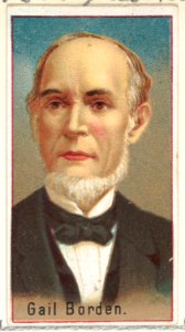 Gail Borden, printer's sample for the World's Inventors souvenir album (A25) for Allen & Ginter Cigarettes MET DP838816