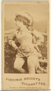 From the Actors and Actresses series (N45, Type 5) for Virginia Brights Cigarettes MET DP830637