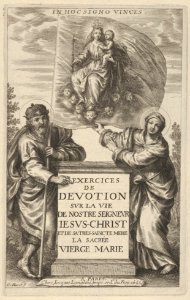 Frontispiece for Exercises de Devotion sur la Vie de Nostre Seigneur Iesus-Christ -...- MET DP836285