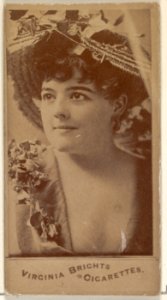 From the Actors and Actresses series (N45, Type 4) for Virginia Brights Cigarettes MET DP830586