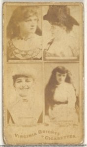 From the Actors and Actresses series (N45, Type 4) for Virginia Brights Cigarettes MET DP831056