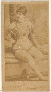 From the Actors and Actresses series (N45, Type 4) for Virginia Brights Cigarettes MET DP830596