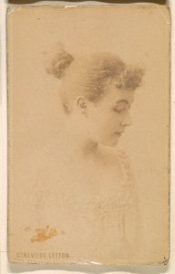Genevieve Lytton, from the Actresses series (N246), Type 1, issued by Kinney Brothers to promote Sporting Extra Cigarettes MET DP860010