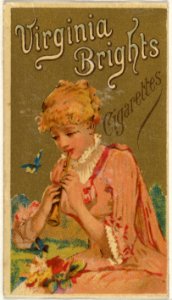 From the Girls and Children series (N64) promoting Virginia Brights Cigarettes for Allen & Ginter brand tobacco products MET DP839548