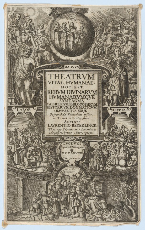 Frontispiece for 'Theatrum Vitae Humanae' MET DP874047