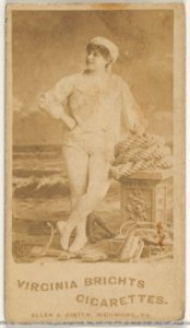 From the Actors and Actresses series (N45, Type 5) for Virginia Brights Cigarettes MET DP830652